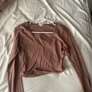 brown long sleeve